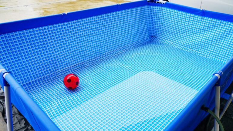 piscina de plástico retangular