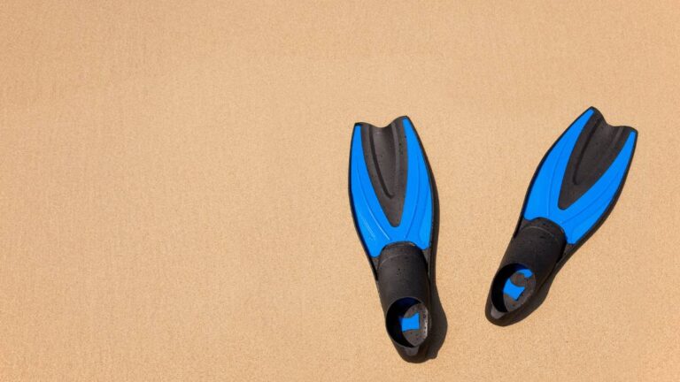 nadadeira pé de pato azul